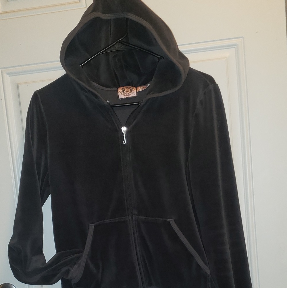 Juicy good tour velour dark Gray jacket